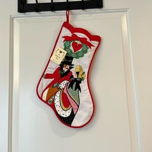 1970's  House of Hatten 16"  Stockings Victorian German  Applique Christmas